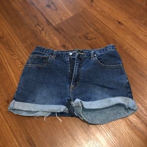 Jean high waisted shorts